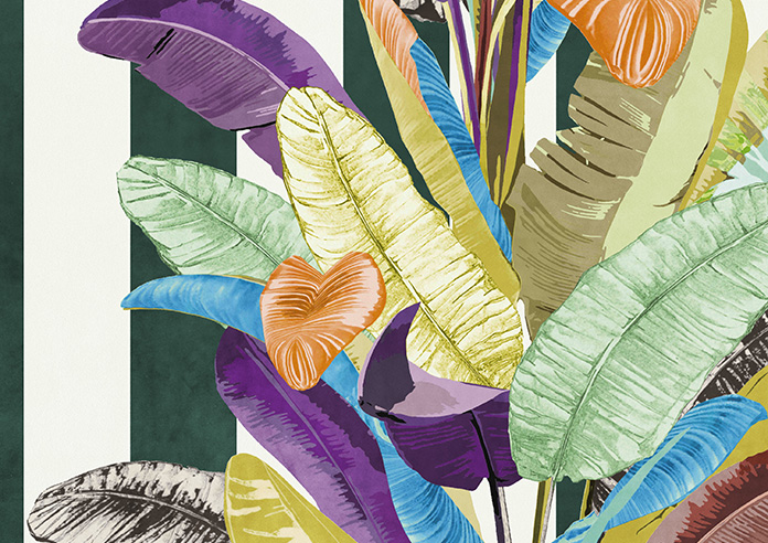 Palm Springs, Green Stripe - Made To Measure Curtains - Image 9